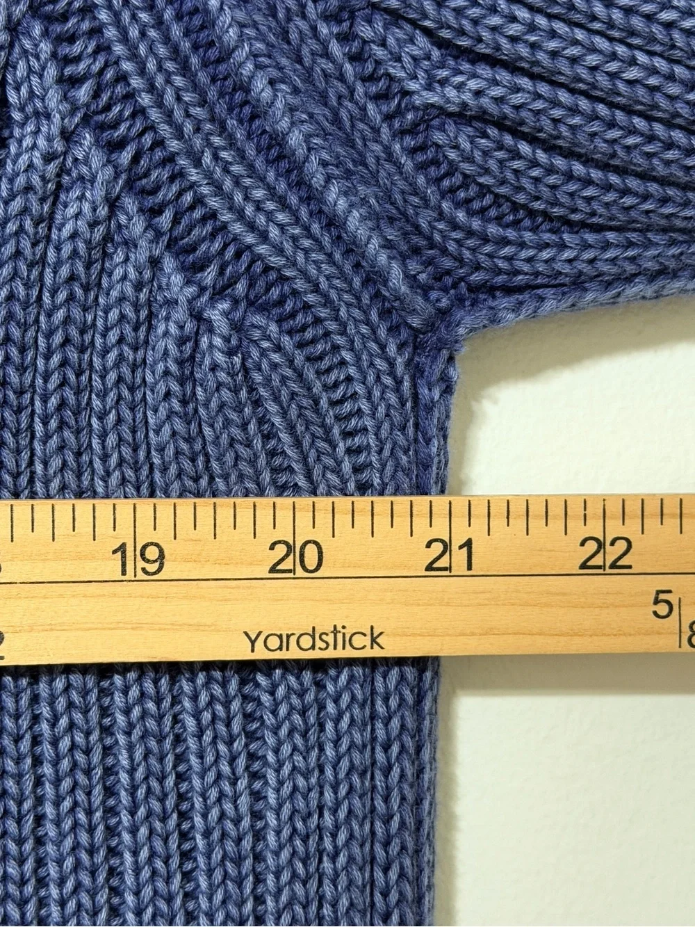 Free People Ryanne Long Haul Cardigan Size Large Chunky Knit Sweater Blue NWOT
